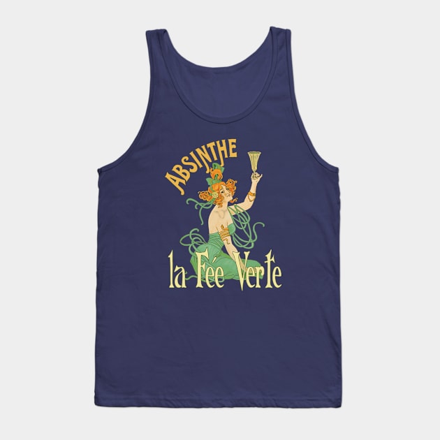 Absinthe (on pink) Tank Top by Soth Studio